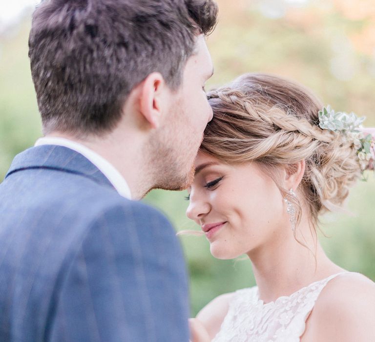 Bride in Sottero & Midgley Gown | Groom in Moss Bros Suit | Romantic Pastel Wedding at Prested Hall, Essex | Kathryn Hopkins Photography | Sugar Lens Productions