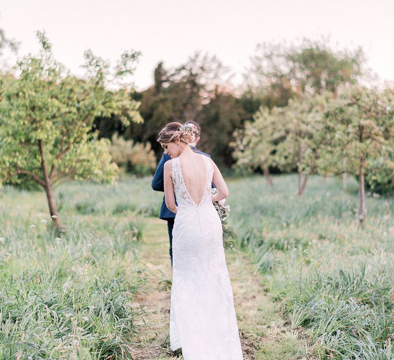 Bride in Sottero & Midgley Gown | Groom in Moss Bros Suit | Romantic Pastel Wedding at Prested Hall, Essex | Kathryn Hopkins Photography | Sugar Lens Productions