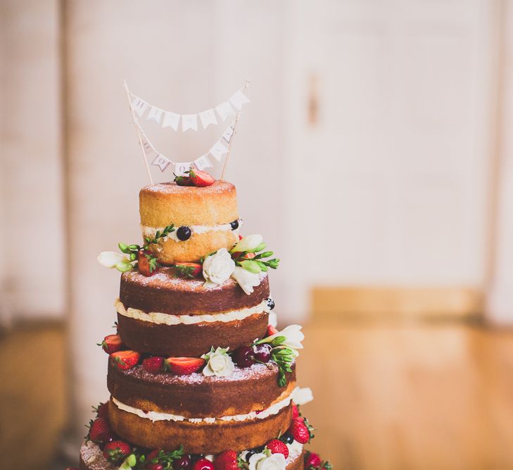 Naked Sponge WEeding Cake