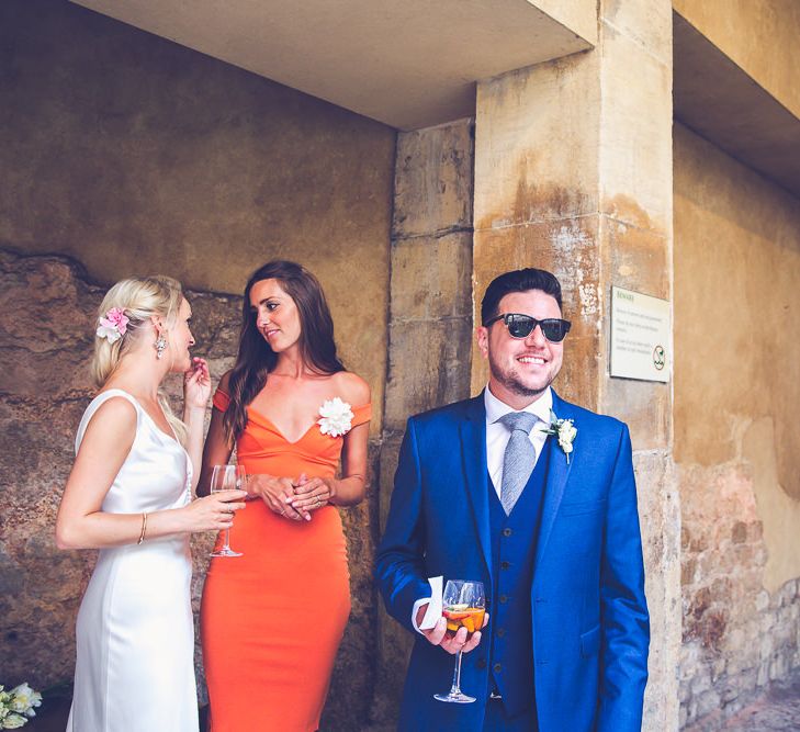 Dapper Groom in Navy Blue Suit