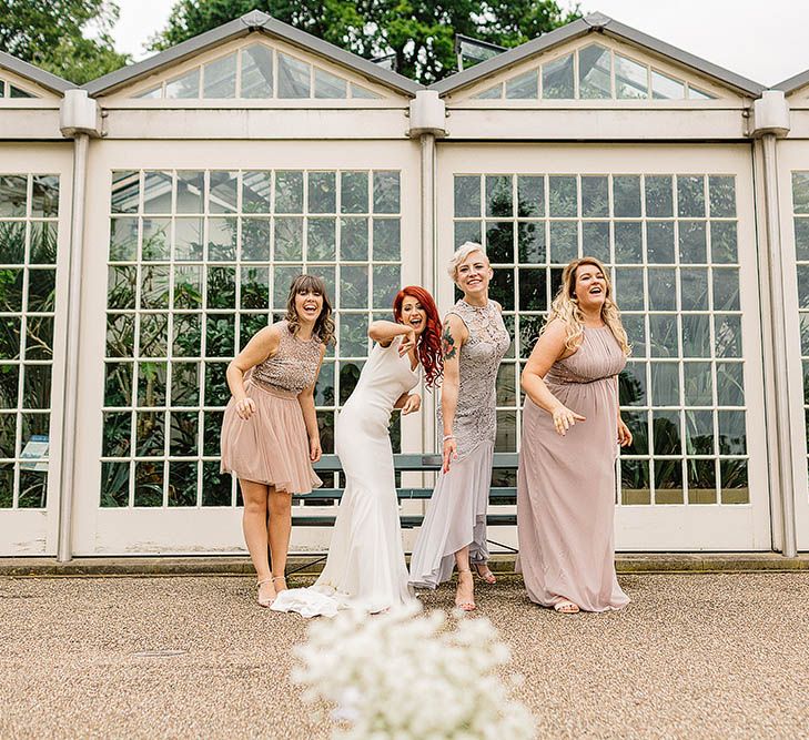 Stylish Industrial Wedding At The Chimney House Sheffield With Bride In Pronovias & Bridesmaids In Lilac Dresses From ASOS Images By Paul Joseph Photography