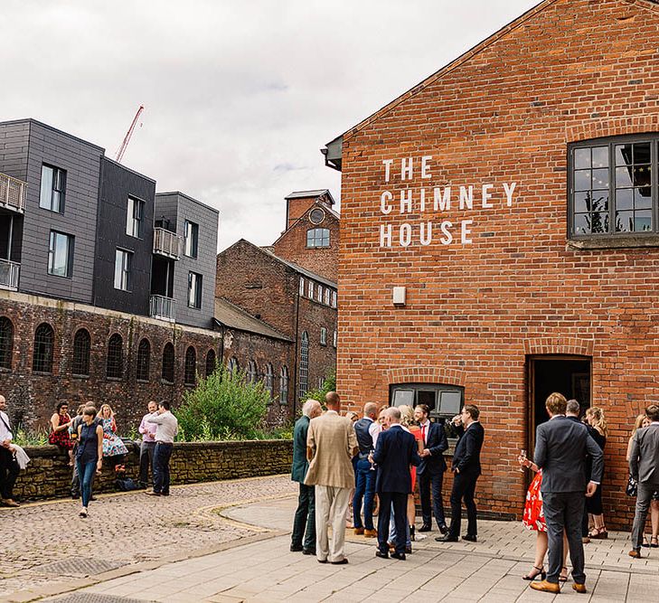 Stylish Industrial Wedding At The Chimney House Sheffield With Bride In Pronovias & Bridesmaids In Lilac Dresses From ASOS Images By Paul Joseph Photography