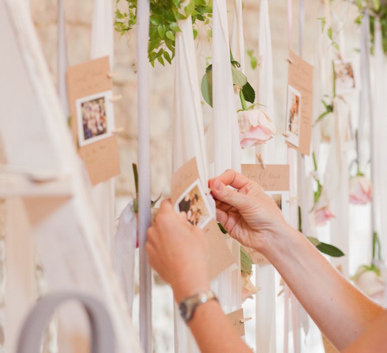 Almonry Barn Exclusive Hire Wedding Venue In Somerset With Pastel Flowers & Fairy Lights Images From Bowtie and Belle Photography With Bride In Wtoo By Watters