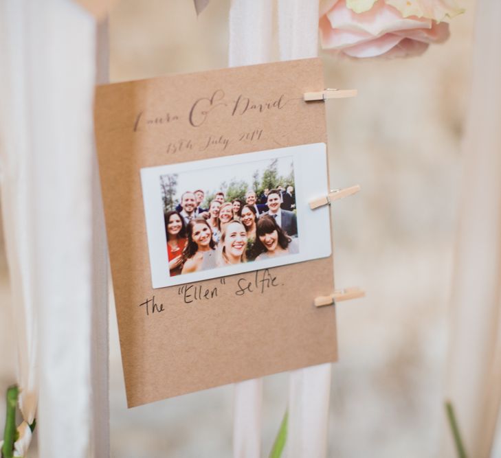 Almonry Barn Exclusive Hire Wedding Venue In Somerset With Pastel Flowers & Fairy Lights Images From Bowtie and Belle Photography With Bride In Wtoo By Watters