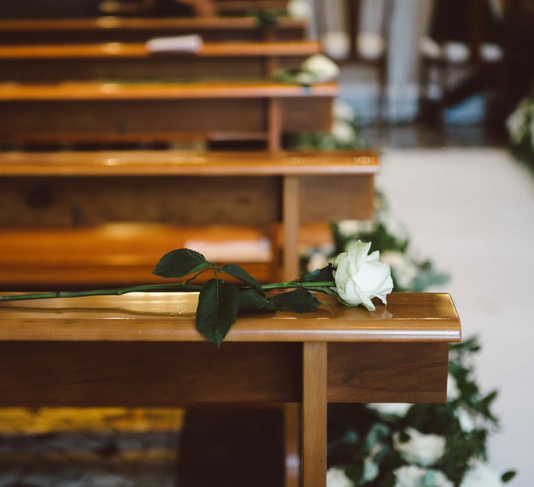 Wedding Ceremony With Flower Aisle