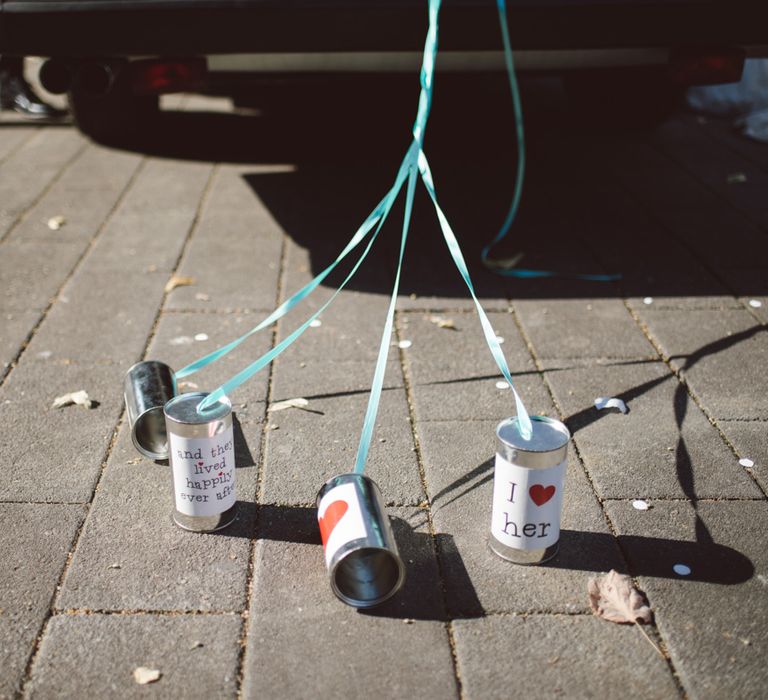 Tin Cans For Wedding Car