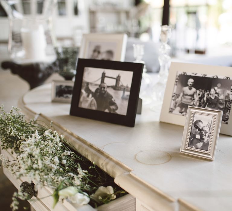 Family Photographs Wedding Decor