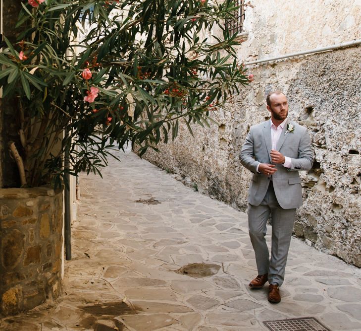 Groom in Grey Reiss Suit | Chris Barber Photography