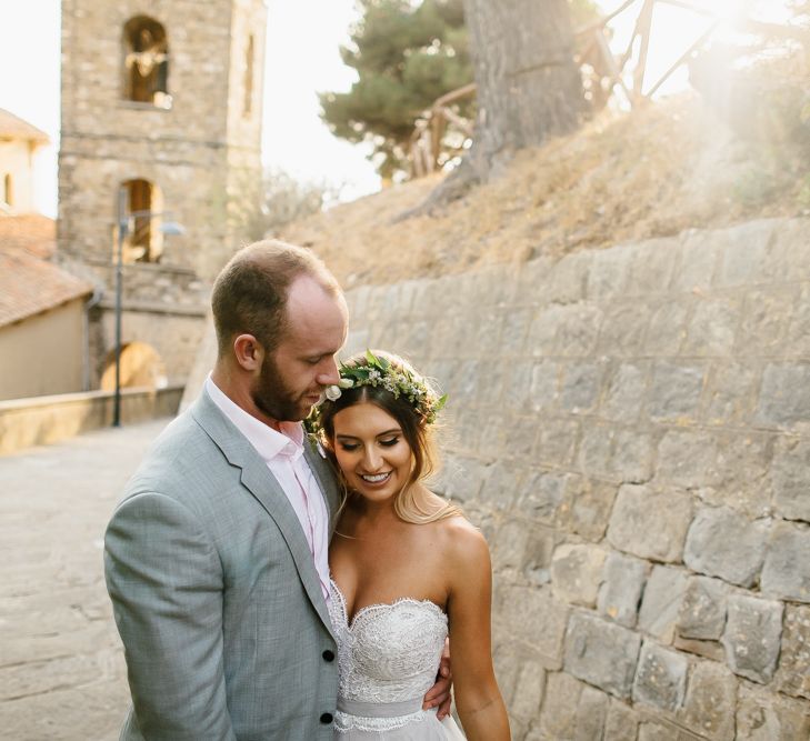 Bride in Watters Gown | Groom in Grey Reiss Suit | Chris Barber Photography