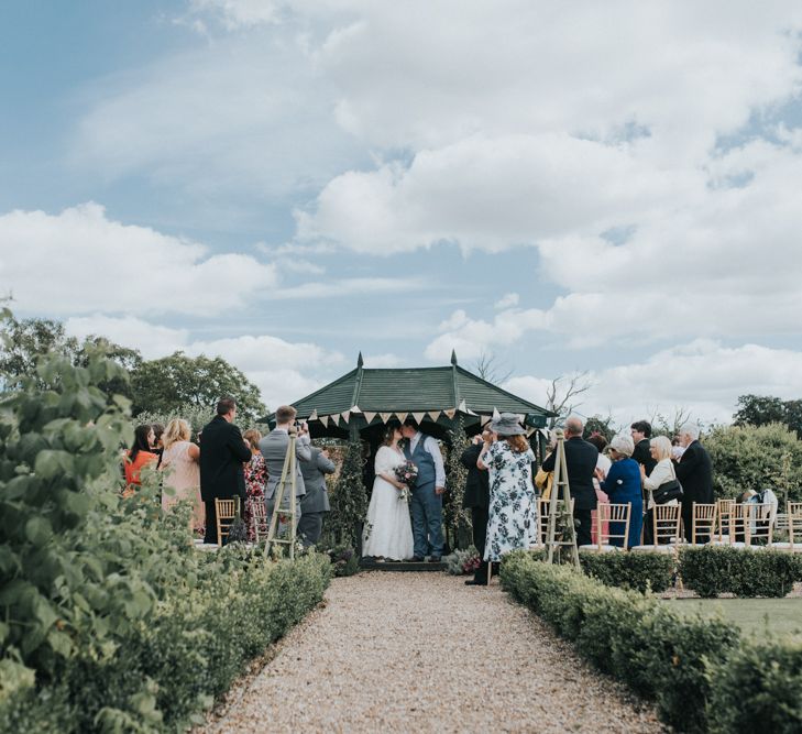 Bride & Groom Outdoor Wedding Ceremony