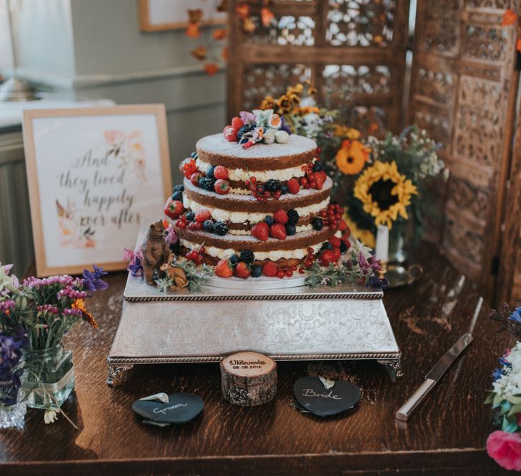 Home Made Naked Wedding Cake