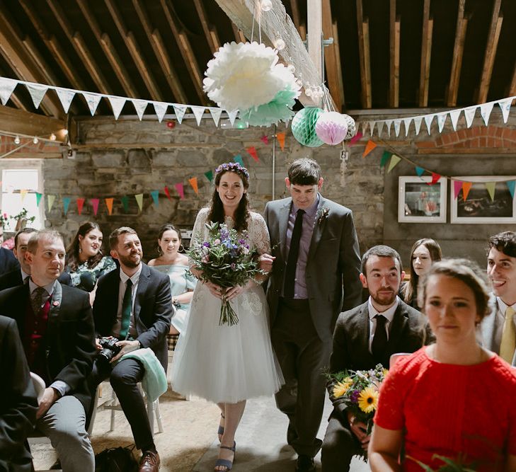 Rustic Barn Ceremony at Durhamstown Castle in Ireland