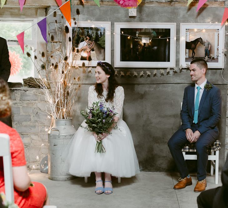 Rustic Barn Ceremony at Durhamstown Castle in Ireland