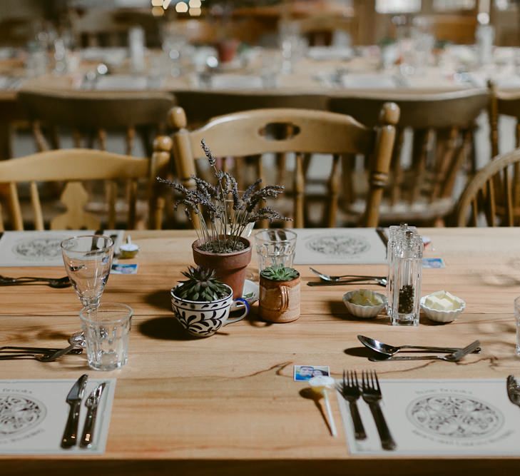 Rustic Table Scape Wedding Decor