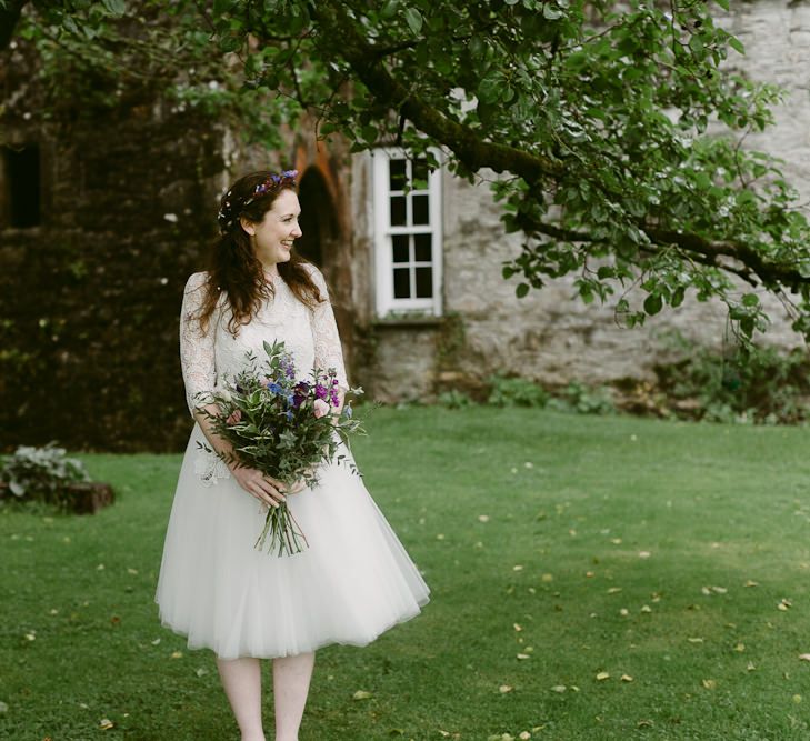 Bride in Lace Maudika Short Tea Length Wedding Dress