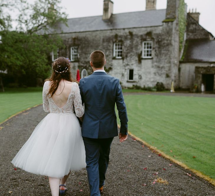 Bride in Lace Maudika Short Tea Length Wedding Dress