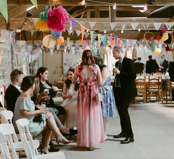 Rustic Barn Reception at Durhamstown Castle in Ireland