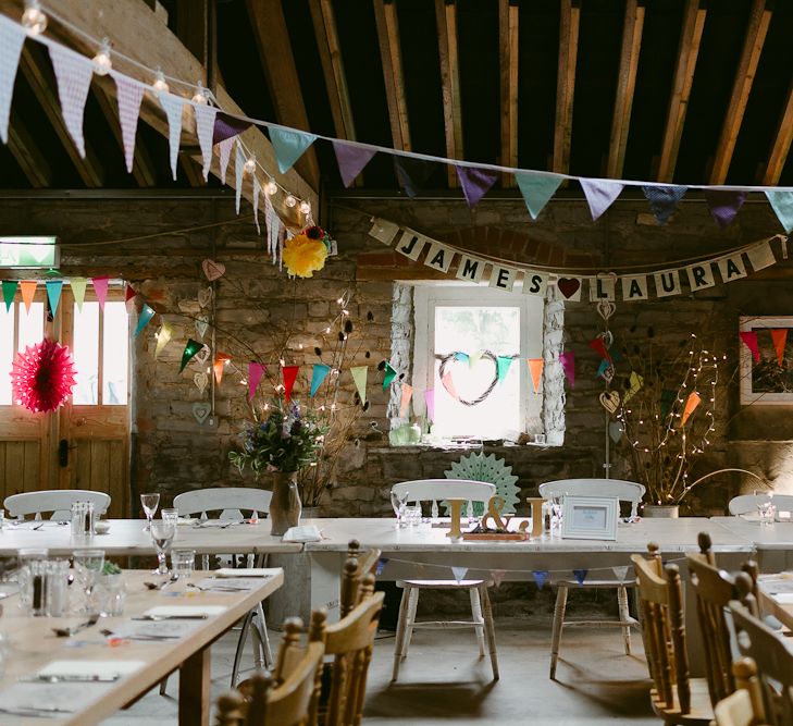 Rustic Barn Reception at Durhamstown Castle in Ireland