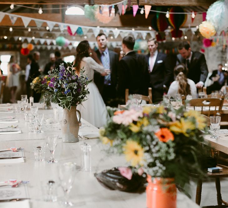 Rustic Barn Reception at Durhamstown Castle in Ireland