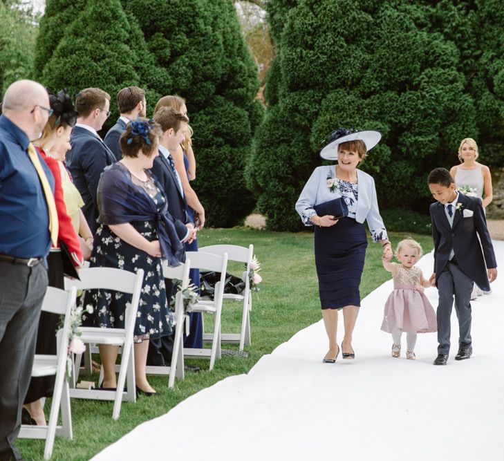 Outdoor Wedding Party Entrance