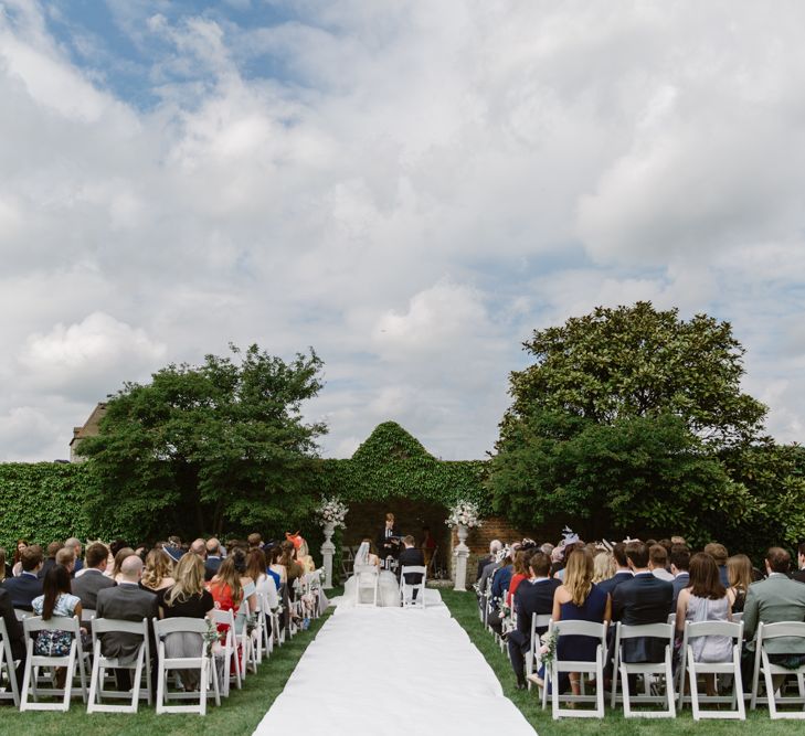 Outdoor Wedding Ceremony | Elegant Notley Abbey Wedding | Natalie J Weddings Photography