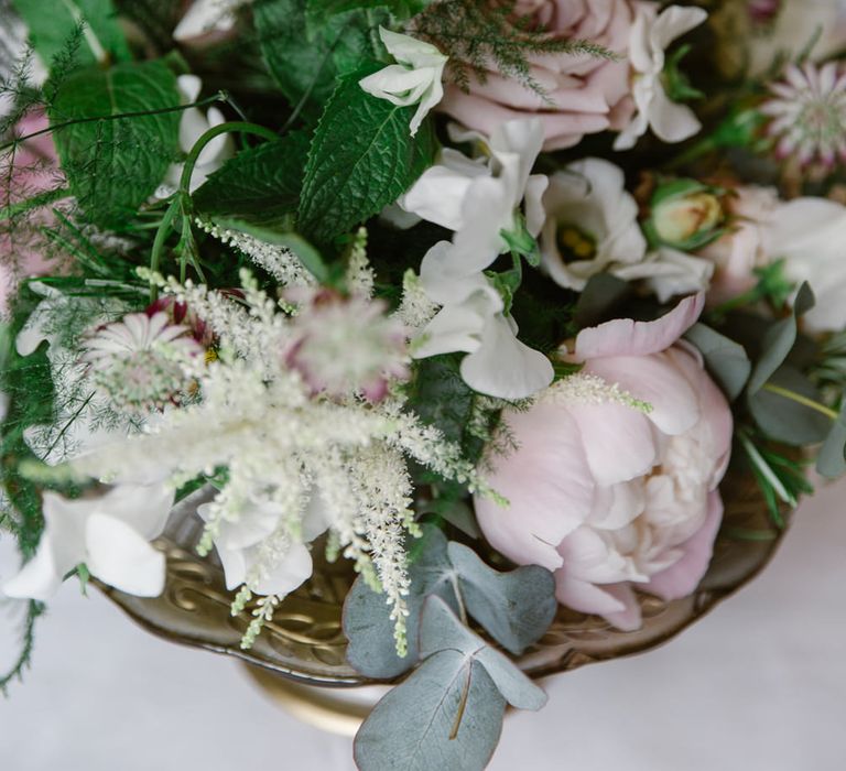 Romantic Blush Wedding Flowers | Elegant Notley Abbey Wedding | Natalie J Weddings Photography