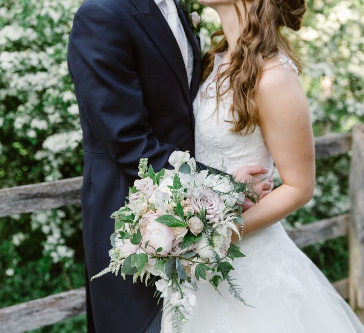 Bride in Pronovias | Groom in Traditional Morning Suit | Elegant Notley Abbey Wedding | Natalie J Weddings Photography