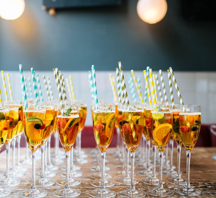 Drinks Station At Wedding