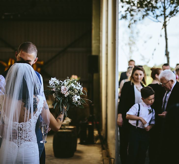 Outdoor Wedding Ceremony For A Northumberland Airfield Wedding