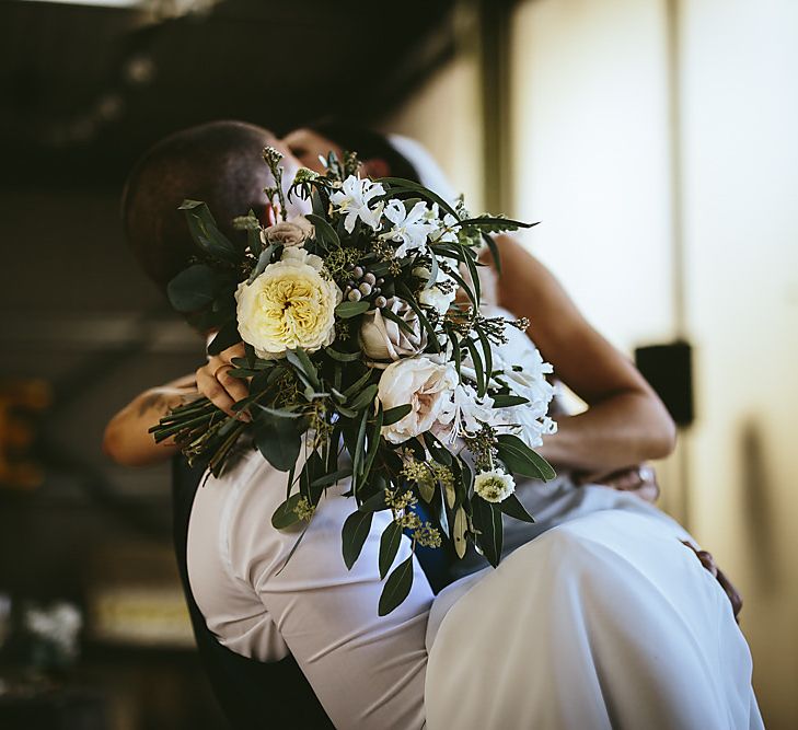 Outdoor Wedding Ceremony For A Northumberland Airfield Wedding