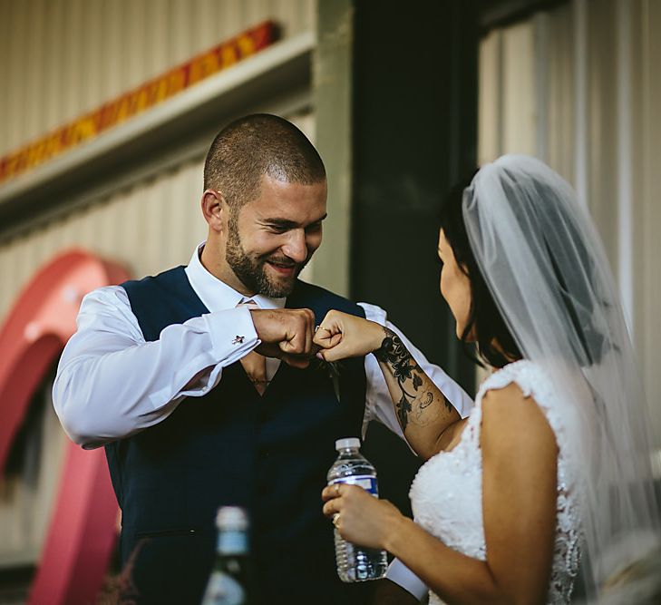 Industrial Wedding At Northumberland Airfield