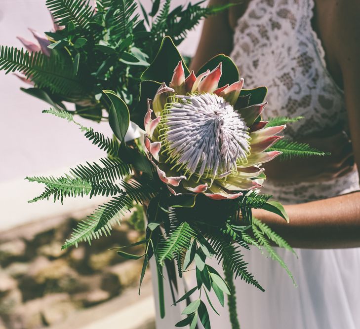 Protea Wedding Bouquet For Bridesmaids