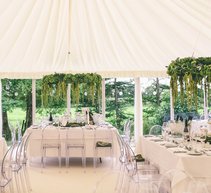 Foliage Chandelier For Wedding Reception