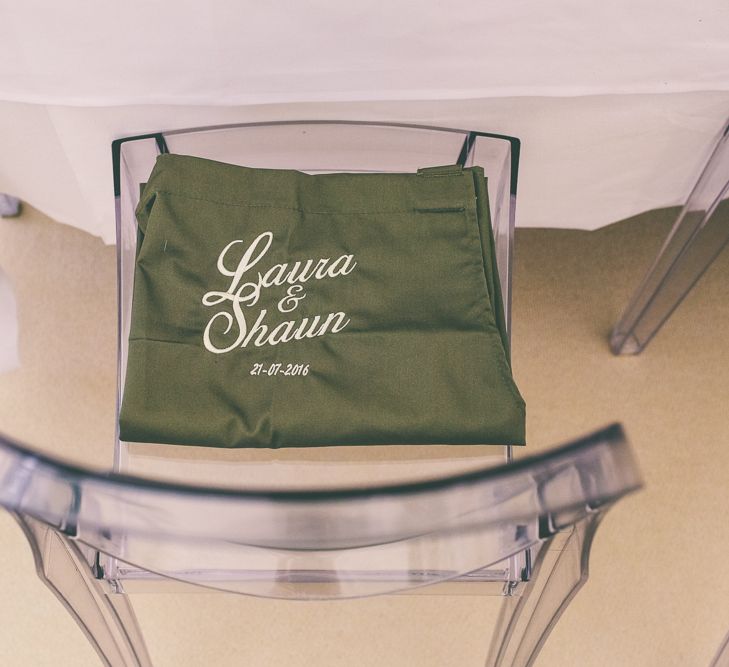 Green Table Apron For Wedding Guest