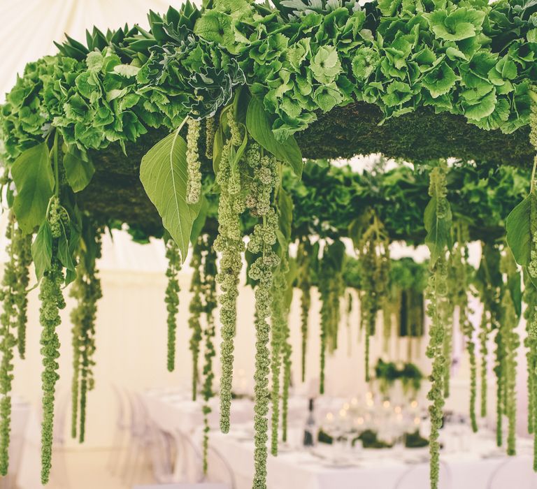 Foliage Chandelier For Wedding Reception