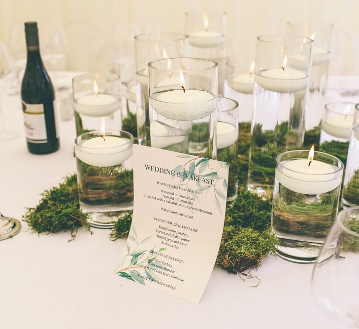 Foliage & Candle Wedding Decor