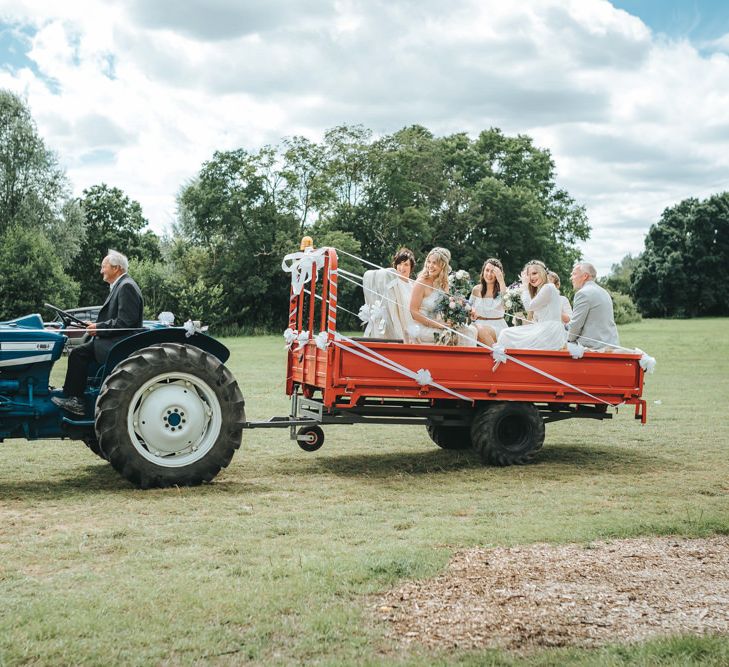 Tractor & Trailer Wedding Transport