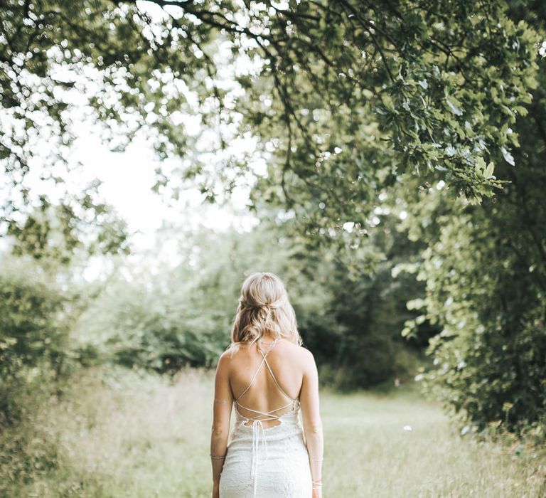 Bride in Boho Spell & Gypsy Wedding Dress