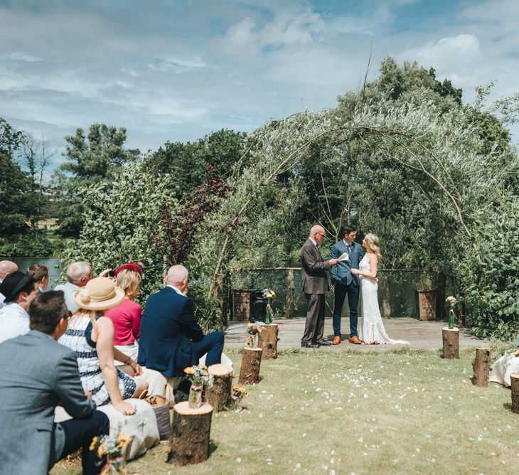 Outdoor Rustic Wedding Ceremony