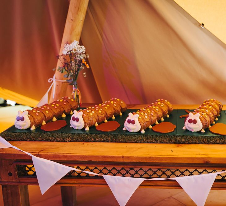 Colin the Caterpillar Wedding Cakes