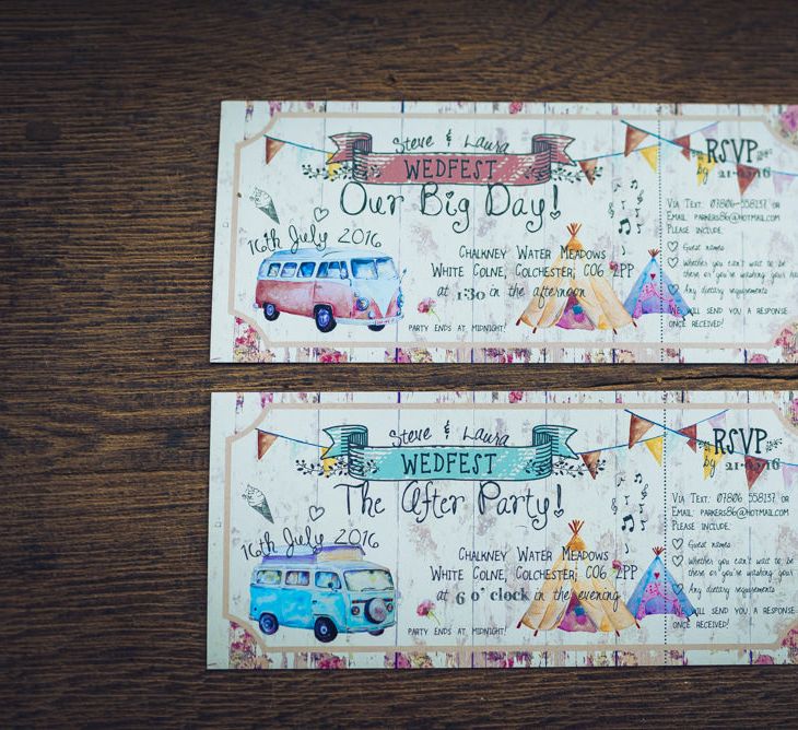 The Invite Shack Festival Wedding Stationery