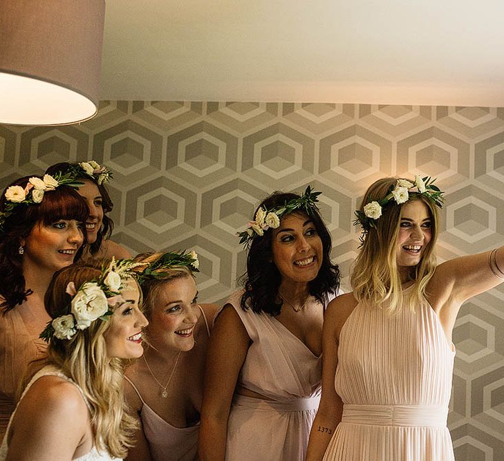 Bridal Party Wedding Selfie