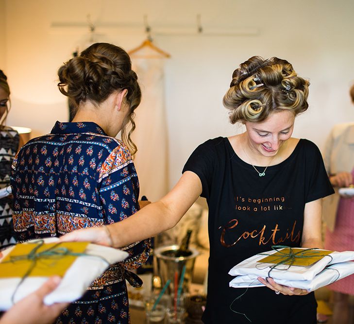 Bridal Preparations | Autumn Rustic Wedding at Curradine Barns | Jo Hastings Photography