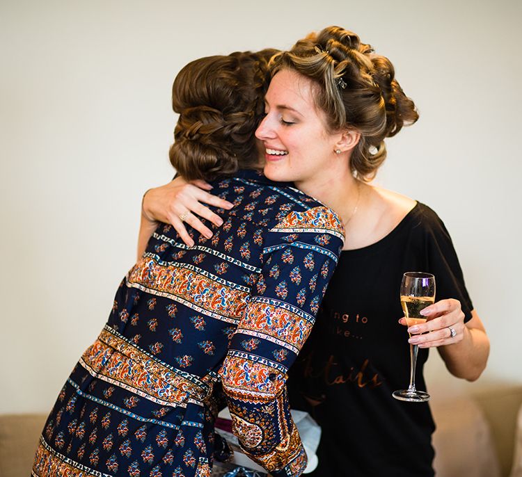 Bridal Preparations | Autumn Rustic Wedding at Curradine Barns | Jo Hastings Photography