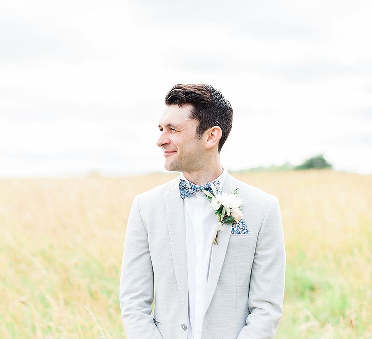 Groom in ASOS Suit | Marble, Copper & Greenery Wedding at Cripps Barn Cotswolds | Summer Lily Studio Photography