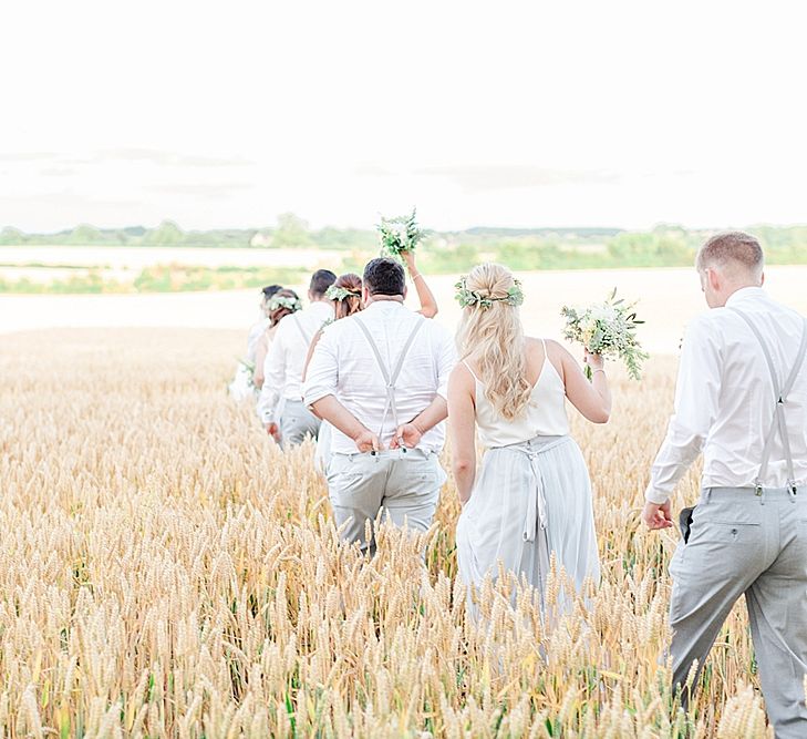 Wedding Party | Marble, Copper & Greenery Wedding at Cripps Barn Cotswolds | Summer Lily Studio Photography