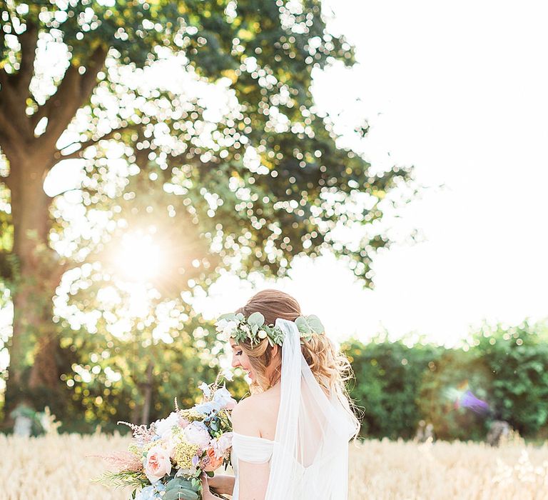 Bride in Heaton Wtoo by Watters Gown | Marble, Copper & Greenery Wedding at Cripps Barn Cotswolds | Summer Lily Studio Photography