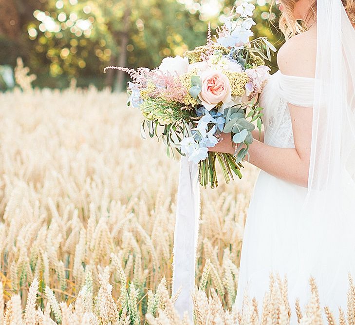 Bride in Heaton Wtoo by Watters Gown | Marble, Copper & Greenery Wedding at Cripps Barn Cotswolds | Summer Lily Studio Photography