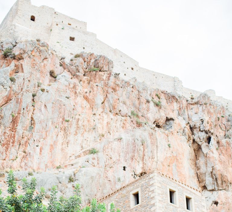 Intimate Outdoor Destination Wedding at Kinsterna Hotel & Spa in Greece | Cecelina Photography