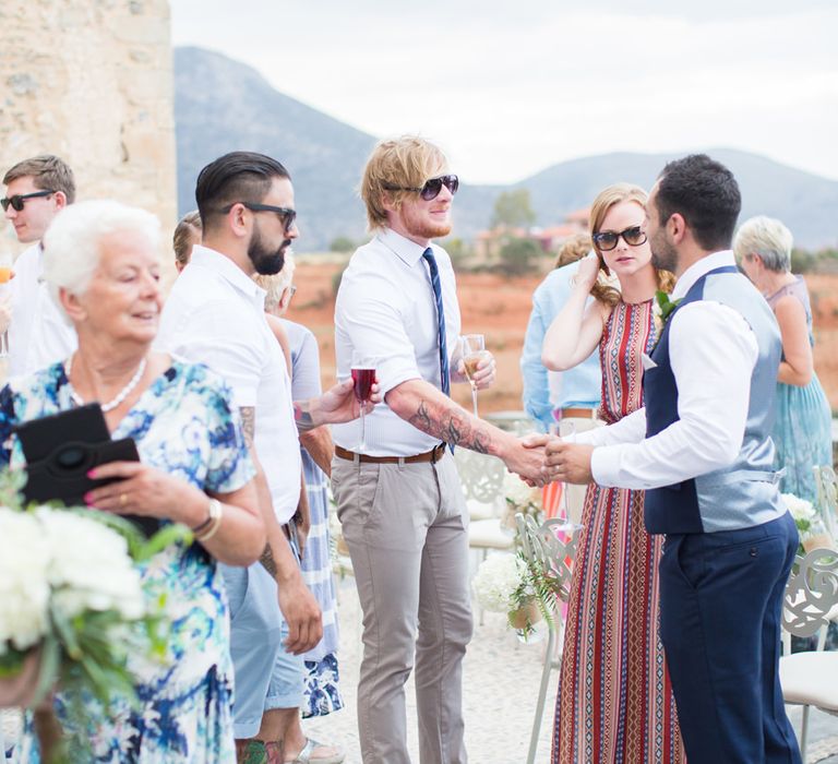 Intimate Outdoor Destination Wedding at Kinsterna Hotel & Spa in Greece | Cecelina Photography